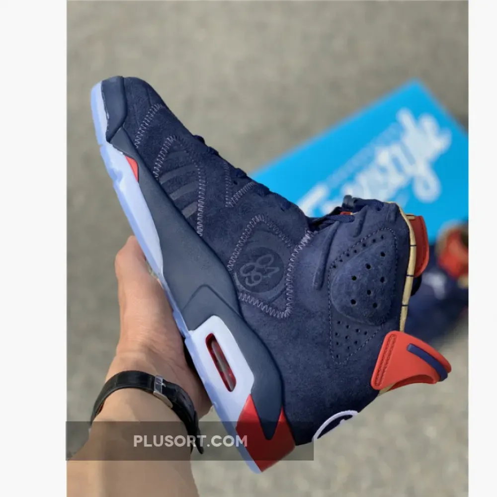 Air Jordan 6 Doernbecher Navy/White-Varsity Red-Metallic Gold CI6293-416