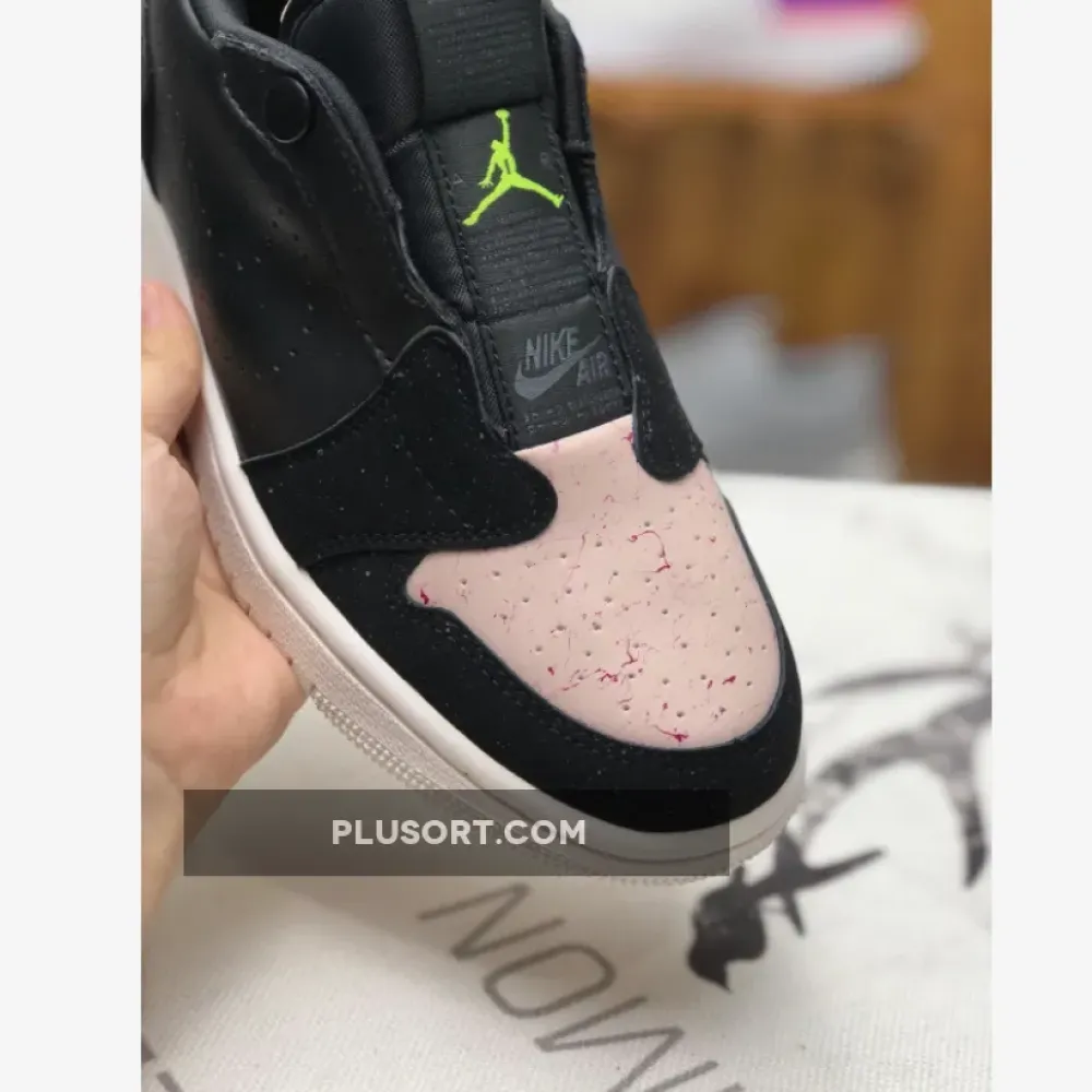 Air Jordan 1 Low Slip Black/Volt-Phantom-Silt Red AV3918-002