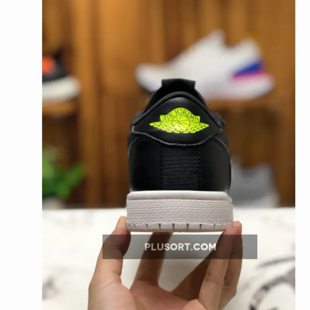 Air Jordan 1 Low Slip Black/Volt-Phantom-Silt Red AV3918-002