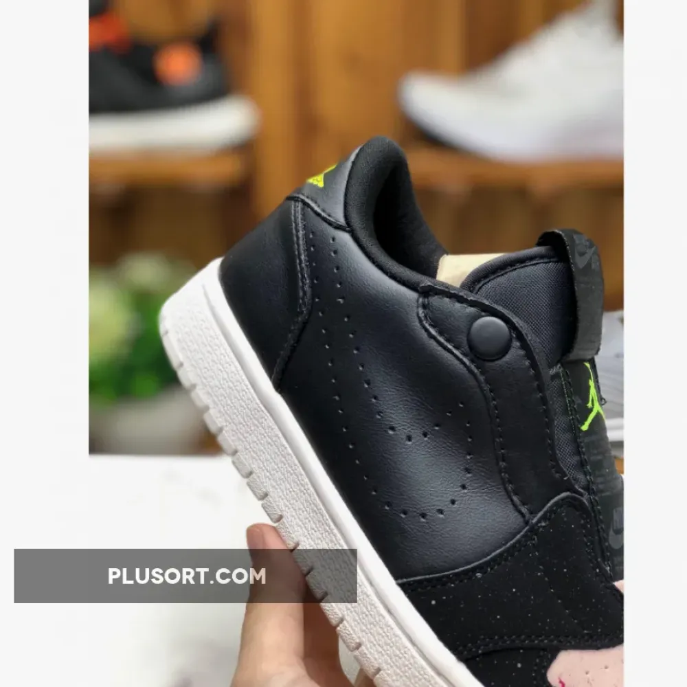 Air Jordan 1 Low Slip Black/Volt-Phantom-Silt Red AV3918-002