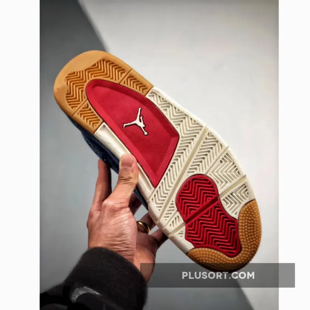 Air Jordan 4 Denim/Denim-Sail-Game Red AO2571-401