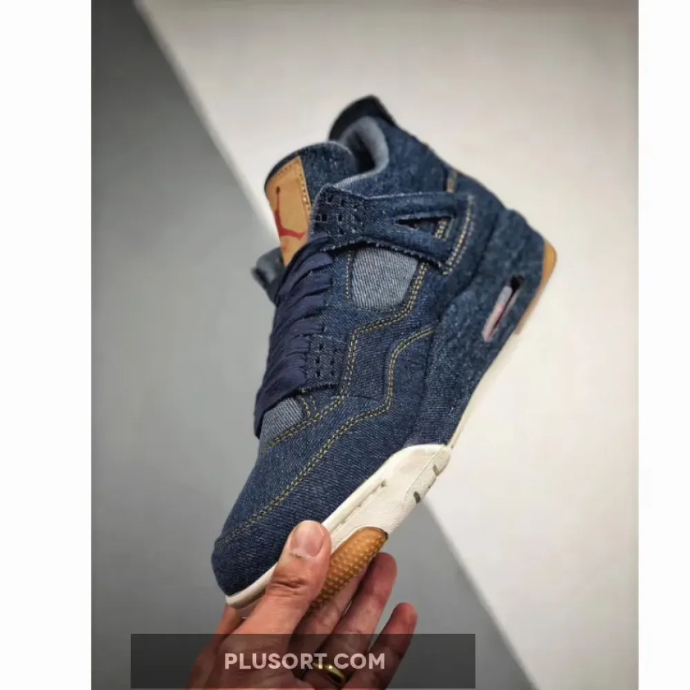 Air Jordan 4 Denim/Denim-Sail-Game Red AO2571-401