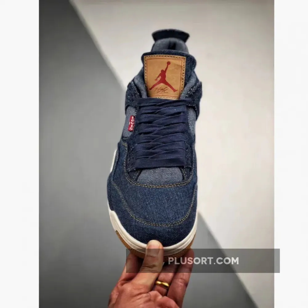 Air Jordan 4 Denim/Denim-Sail-Game Red AO2571-401