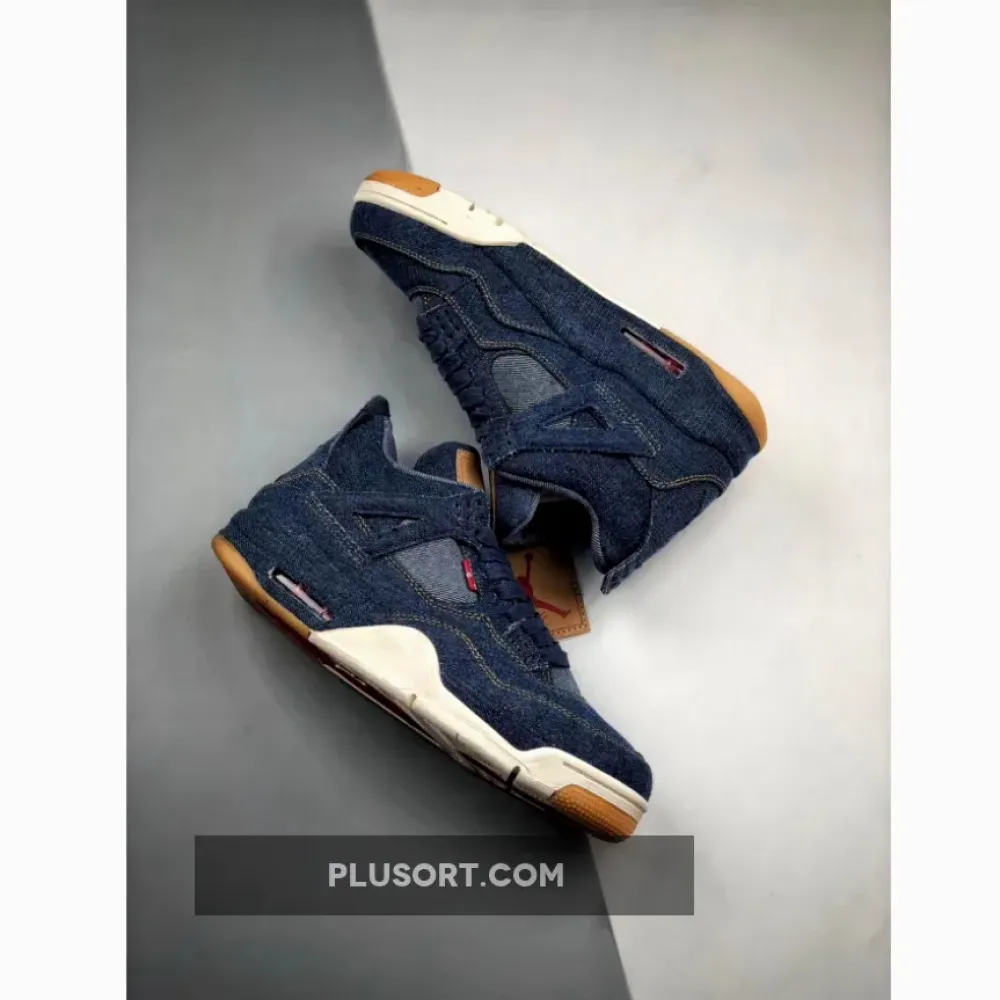 Air Jordan 4 Denim/Denim-Sail-Game Red AO2571-401