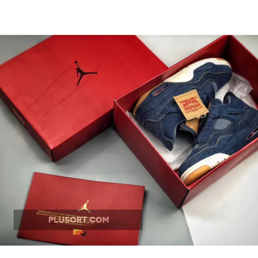 Air Jordan 4 Denim/Denim-Sail-Game Red AO2571-401