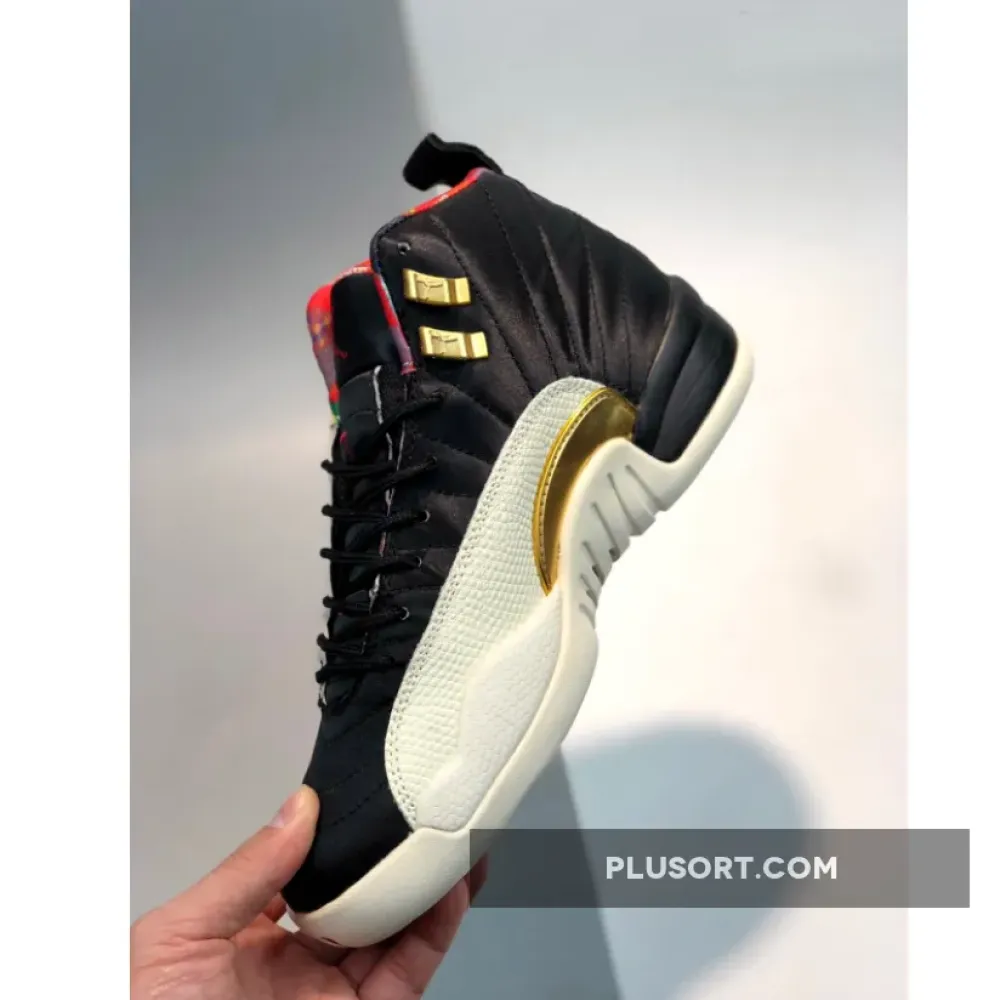 Air Jordan 12 ‘CNY’ Black/Sail-Metallic Gold-True Red CI2977-006