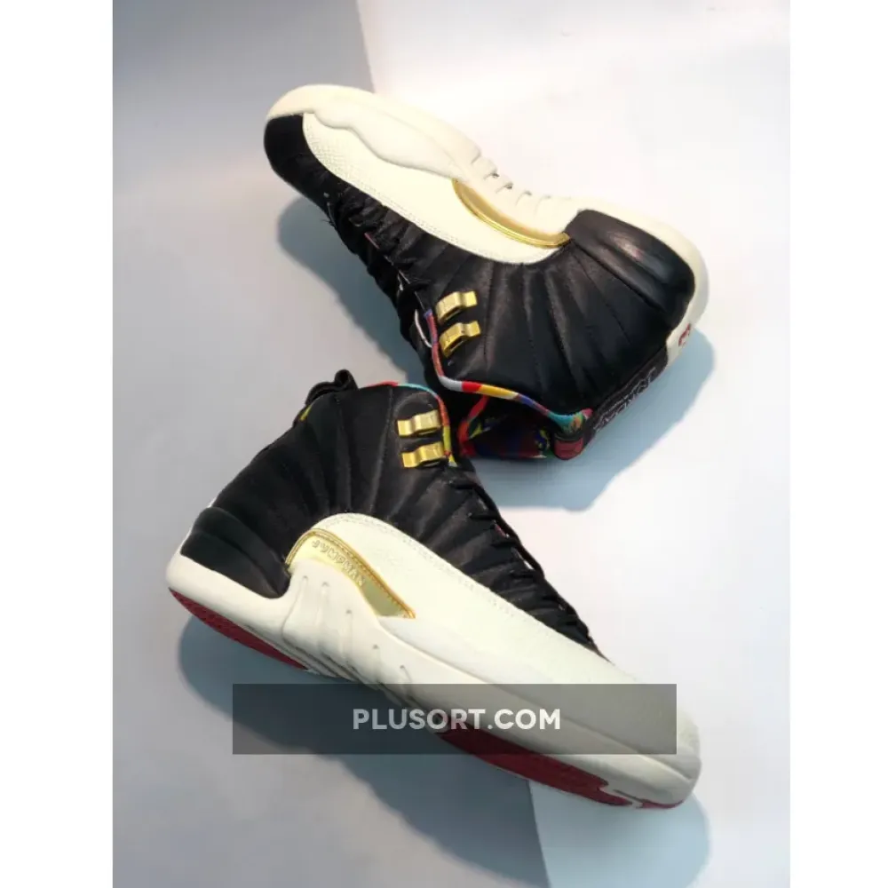 Air Jordan 12 ‘CNY’ Black/Sail-Metallic Gold-True Red CI2977-006