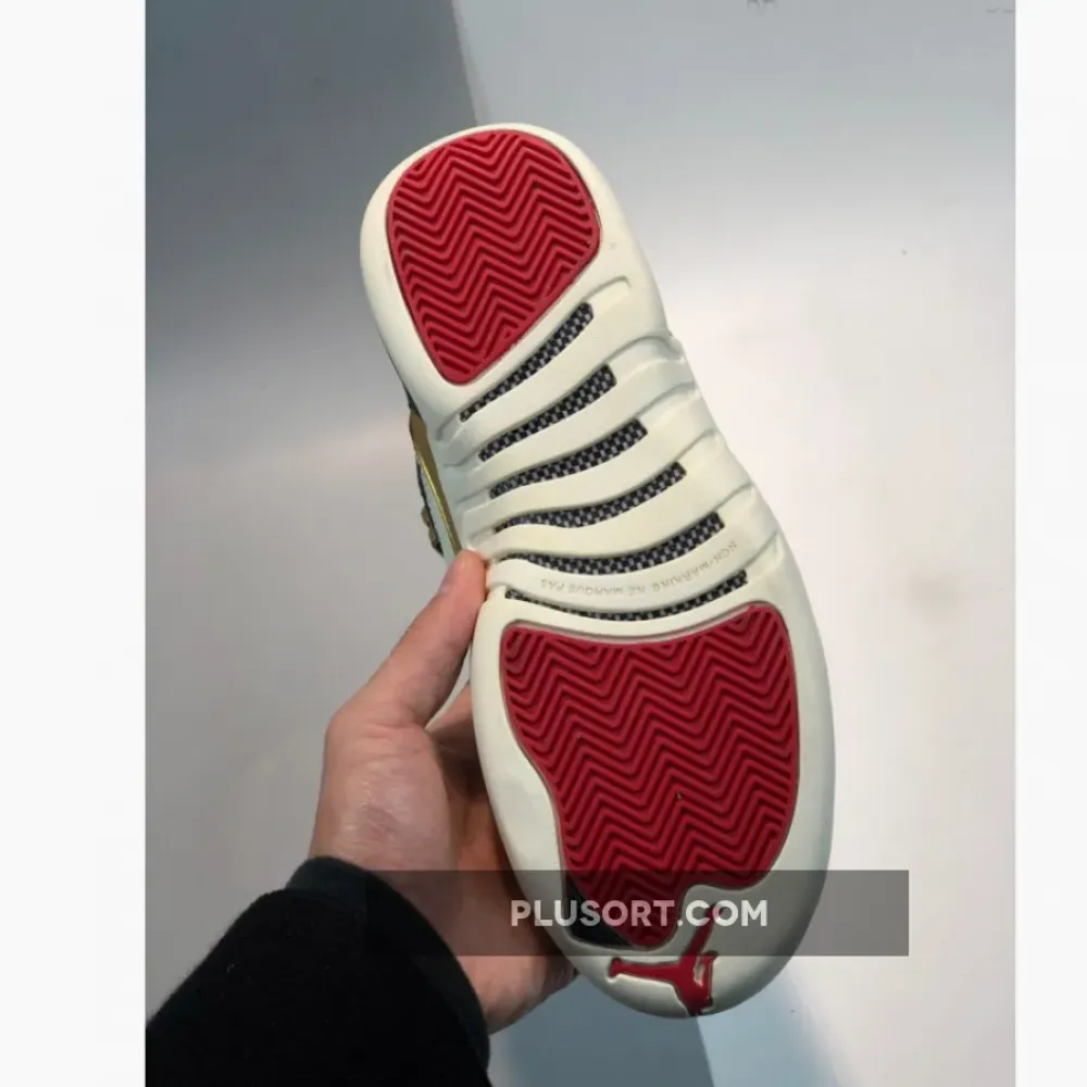 Air Jordan 12 ‘CNY’ Black/Sail-Metallic Gold-True Red CI2977-006
