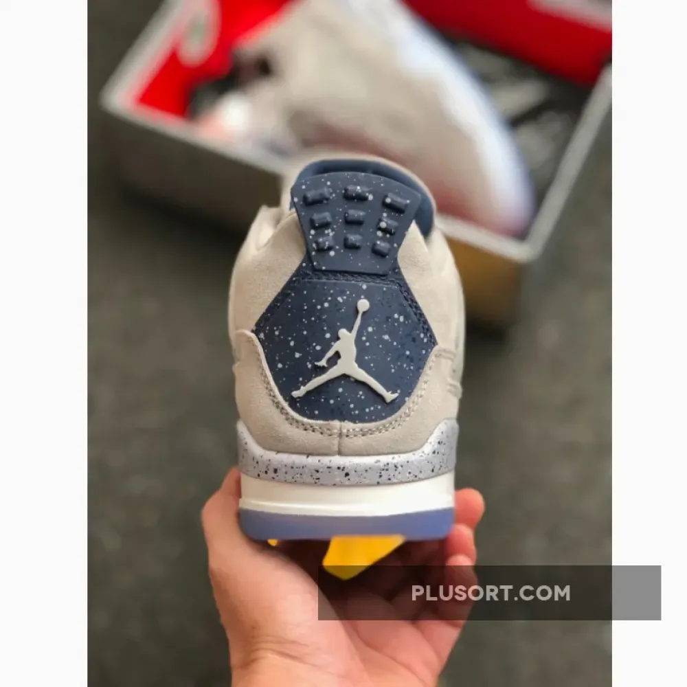 Air Jordan 4 Georgetown PE Grey Suede