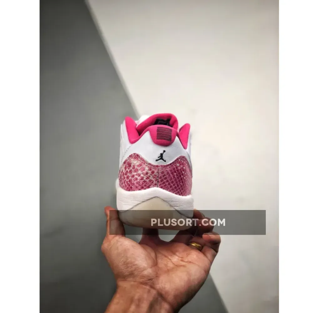 Air Jordan 11 Low WMNS “Pink Snakeskin” White/Watermelon-Black AH7860-106