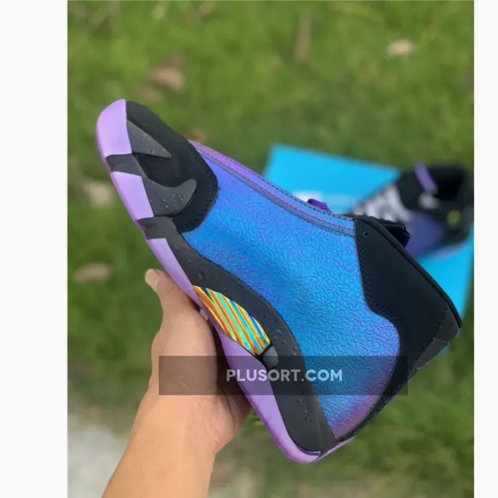 Air Jordan 14 “Doernbecher” Black/Court Purple-Multi-Color-White CV2469-001