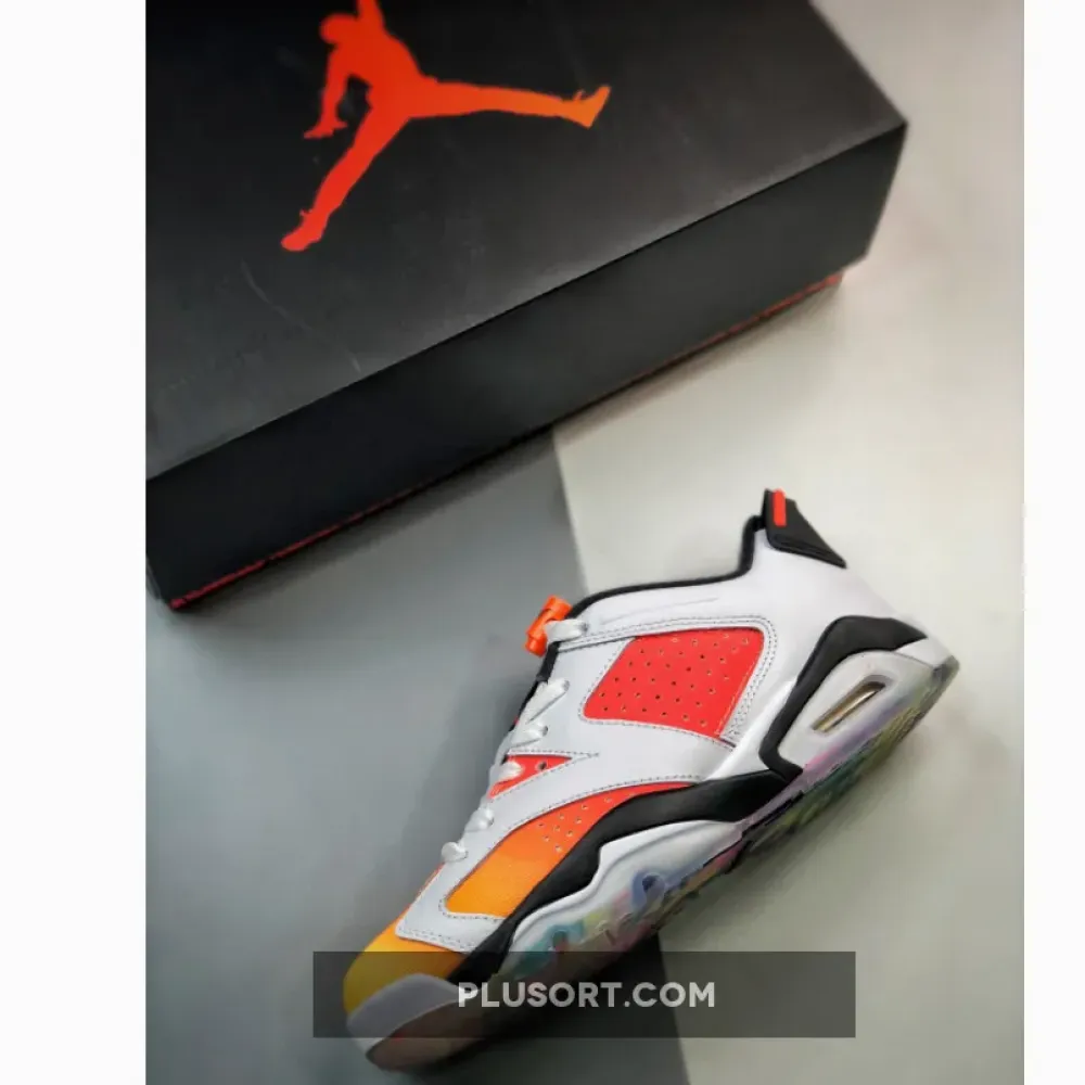 Air Jordan 6 Low Dongdan White/Black-Tour Yellow-Total Orang DC1048-110