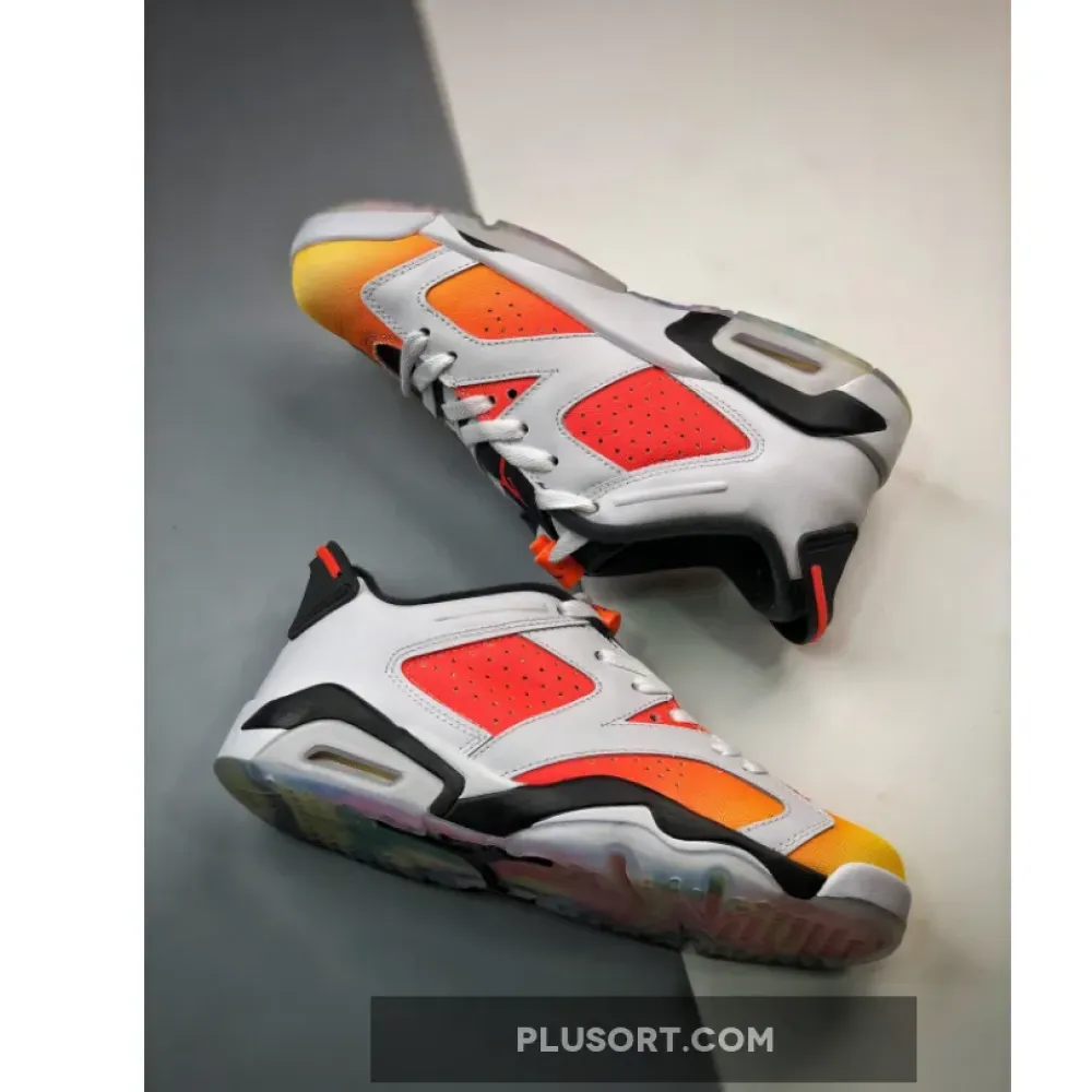 Air Jordan 6 Low Dongdan White/Black-Tour Yellow-Total Orang DC1048-110