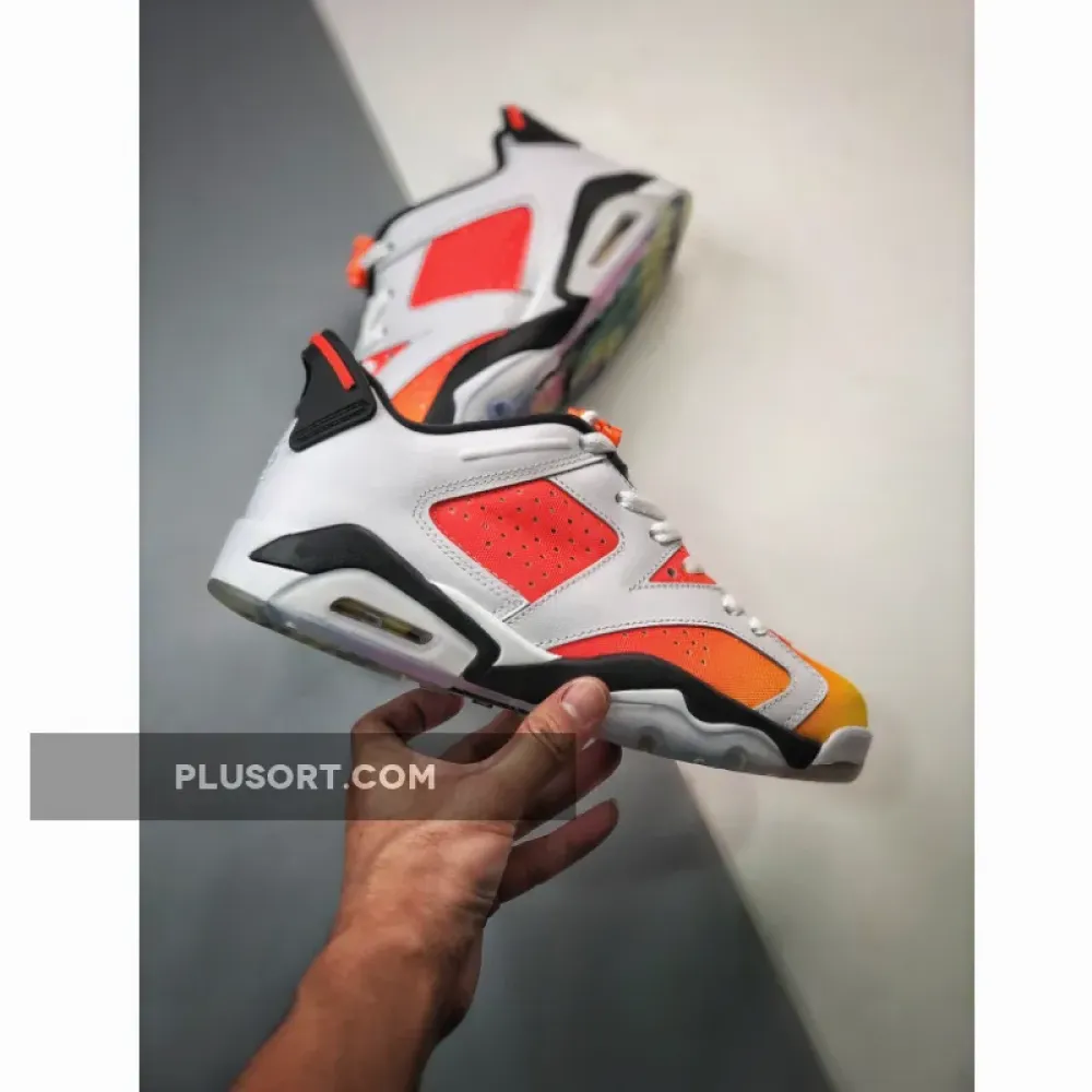 Air Jordan 6 Low Dongdan White/Black-Tour Yellow-Total Orang DC1048-110