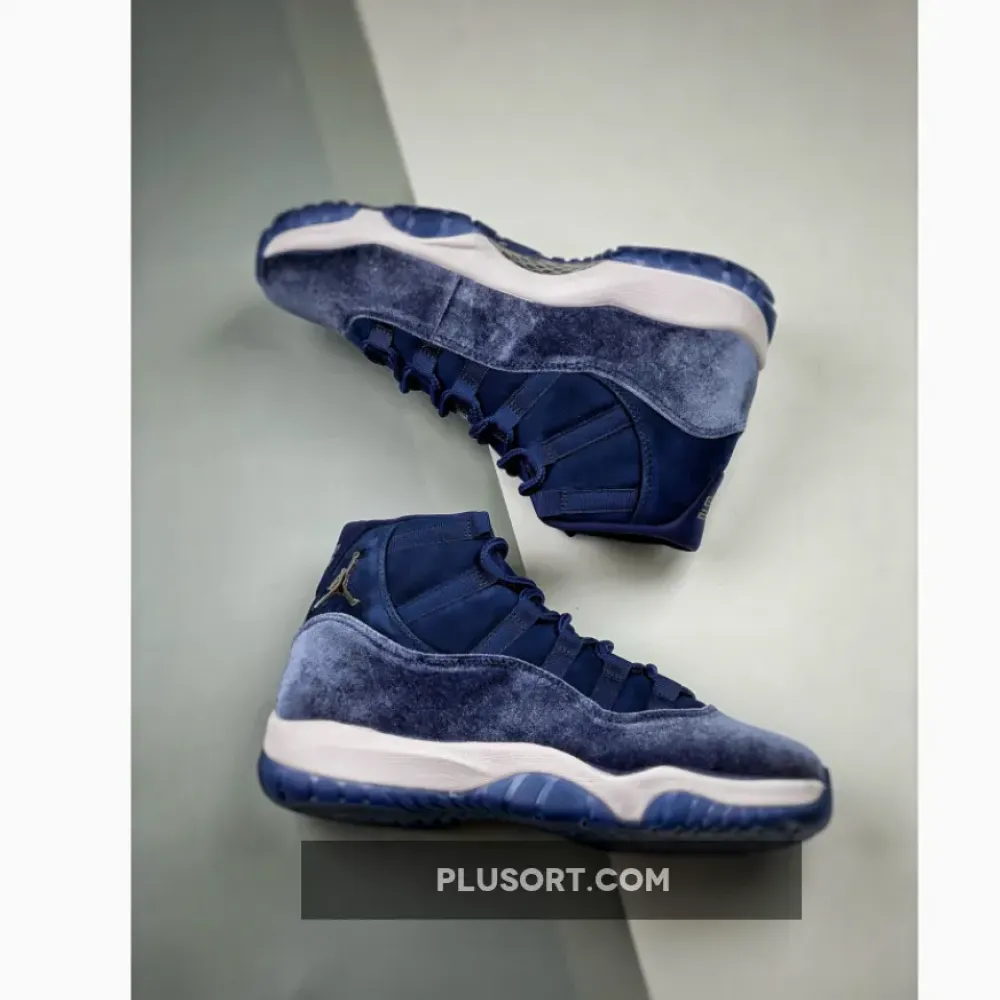 Air Jordan 11 Velvet Midnight Navy/Metallic Silver-White  AR0715-441