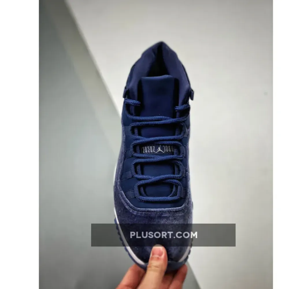 Air Jordan 11 Velvet Midnight Navy/Metallic Silver-White  AR0715-441