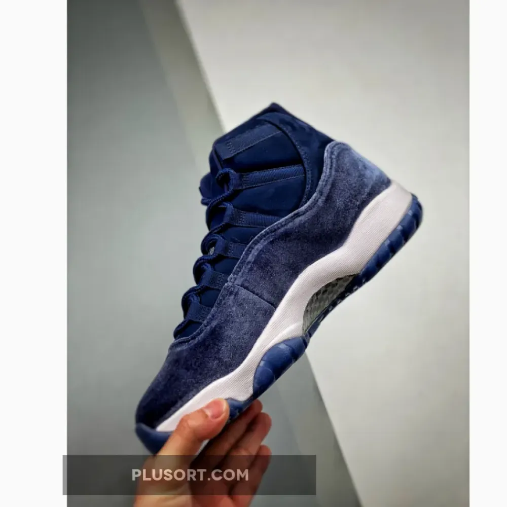 Air Jordan 11 Velvet Midnight Navy/Metallic Silver-White  AR0715-441