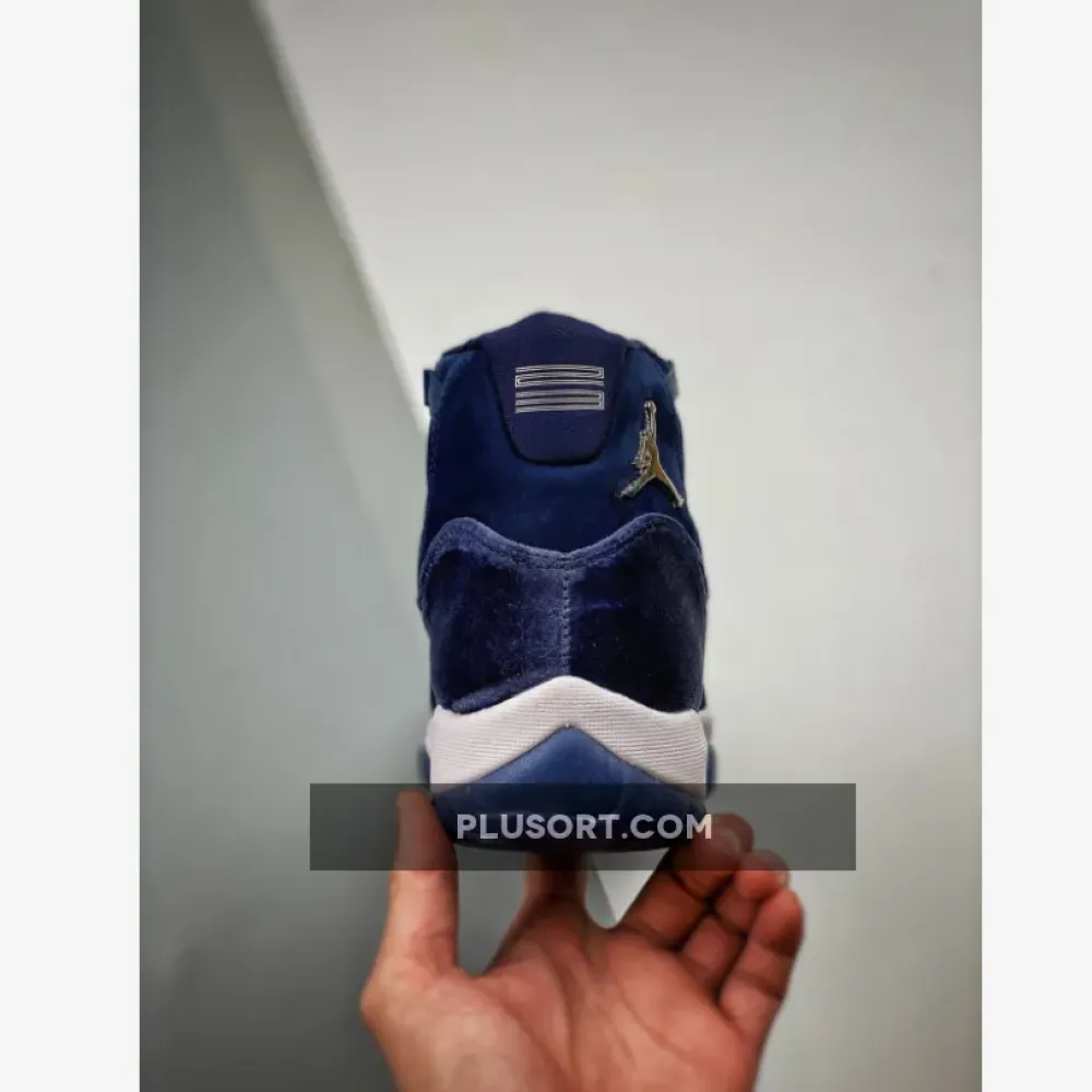 Air Jordan 11 Velvet Midnight Navy/Metallic Silver-White  AR0715-441