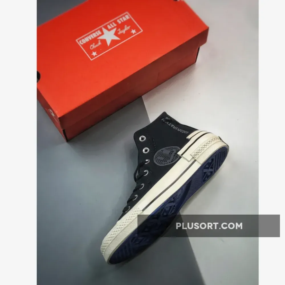 Converse Chuck 70 Hacked Heel Tear Away Black/Iron Grey/Blue A02407C