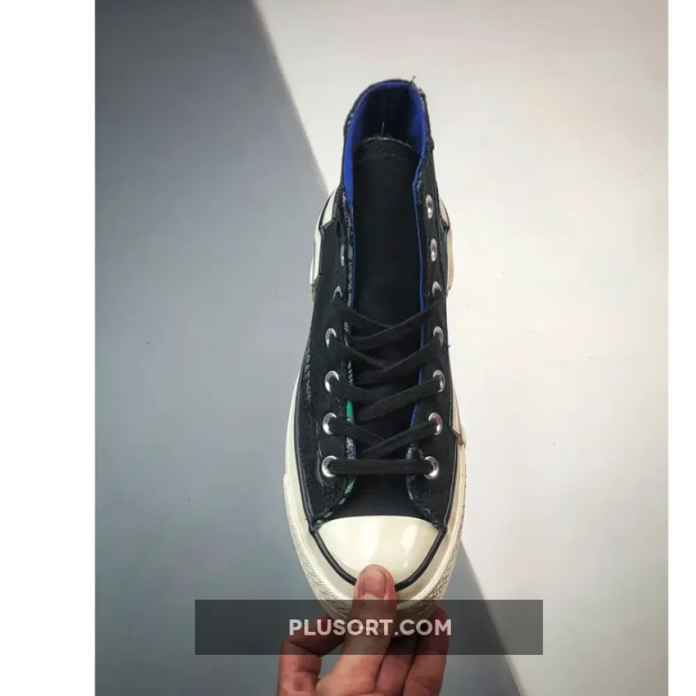 Converse Chuck 70 Hacked Heel Tear Away Black/Iron Grey/Blue A02407C