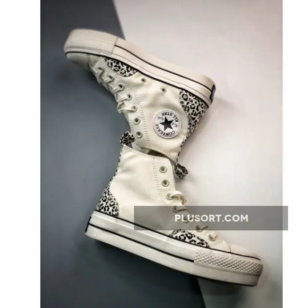 Converse Chuck Taylor Lift Platform High Leopard Egret A03874C