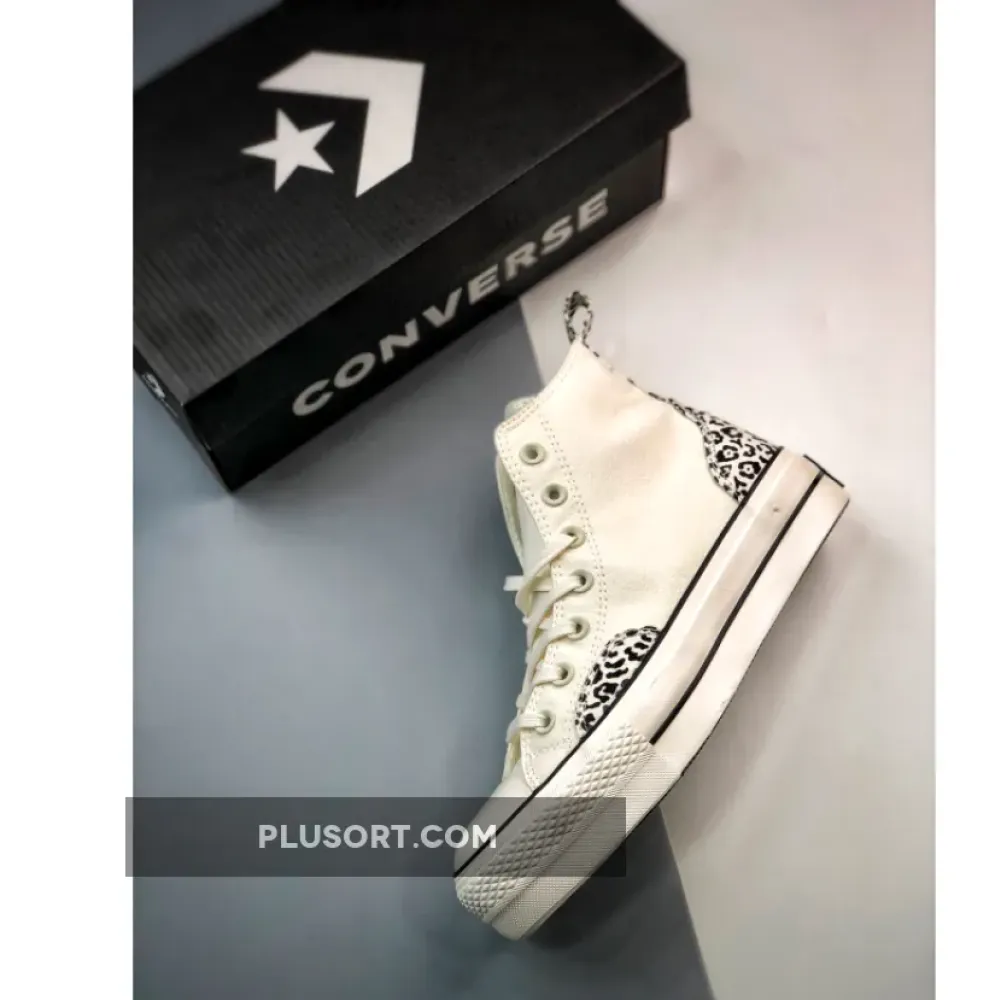 Converse Chuck Taylor Lift Platform High Leopard Egret A03874C