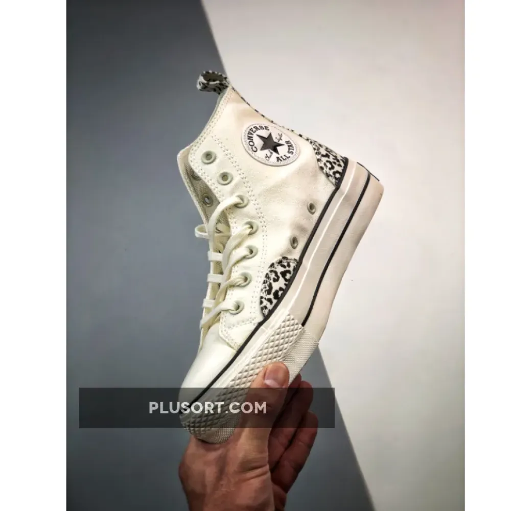 Converse Chuck Taylor Lift Platform High Leopard Egret A03874C