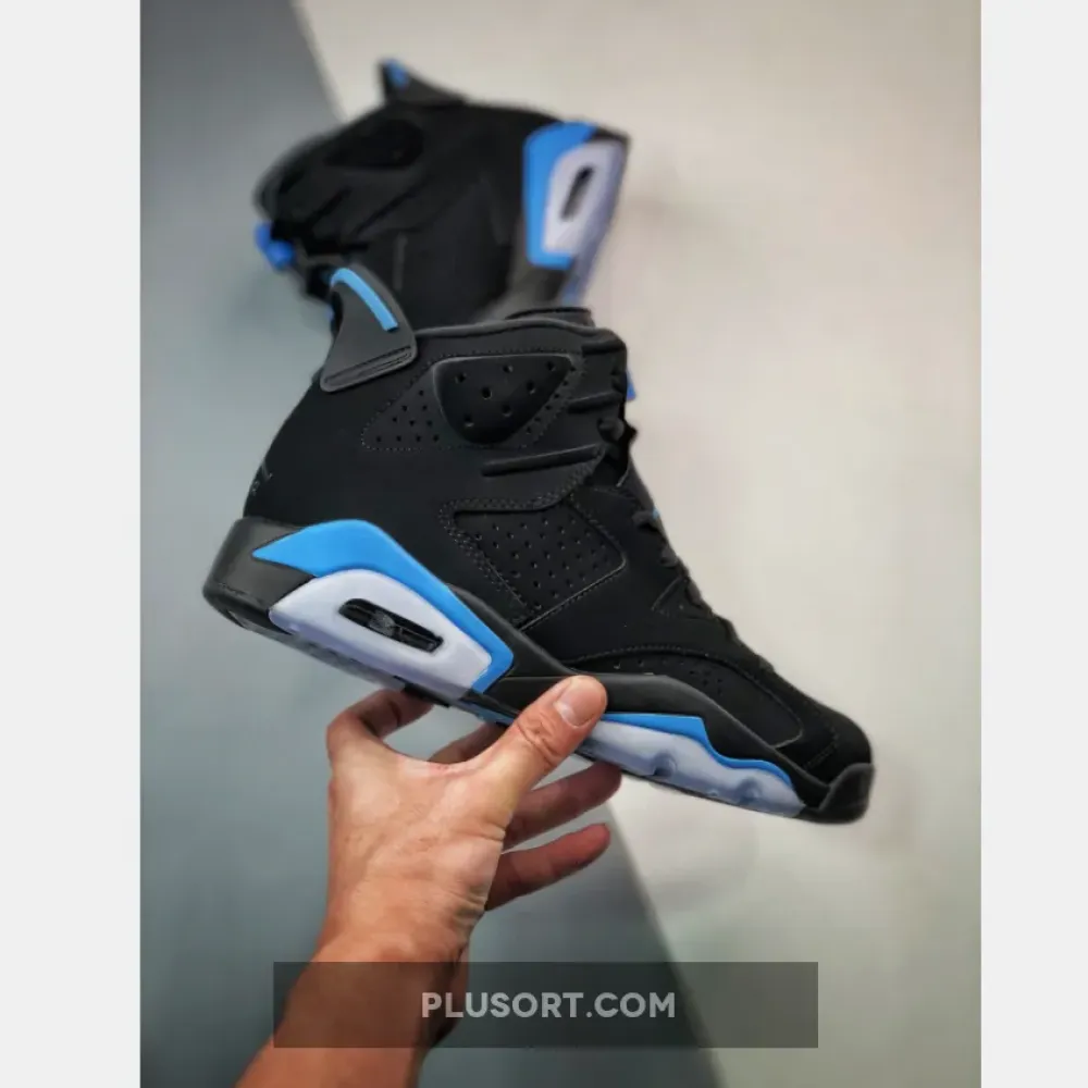Air Jordan 6 ‘UNC’ Black/University Blue  384664-006