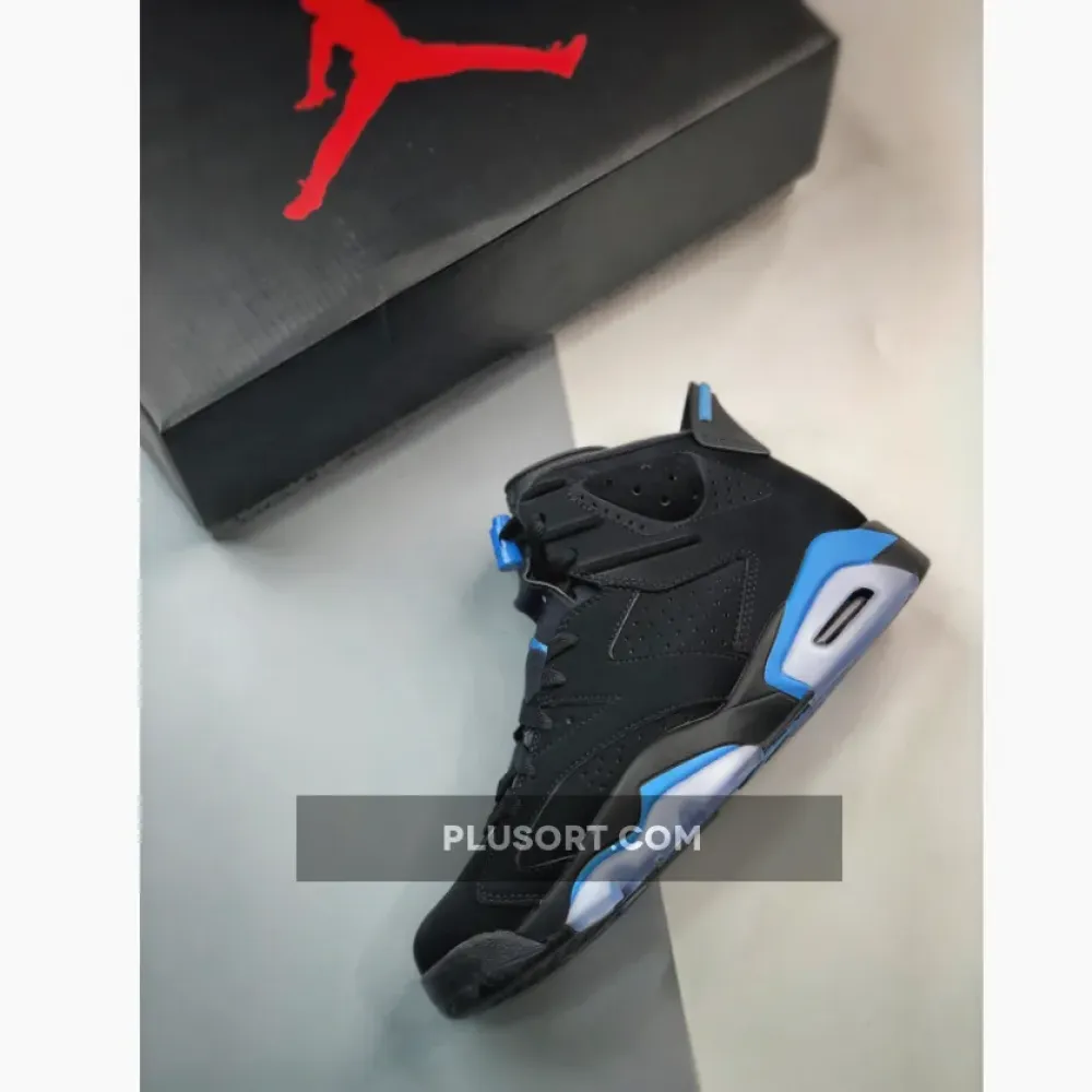 Air Jordan 6 ‘UNC’ Black/University Blue  384664-006
