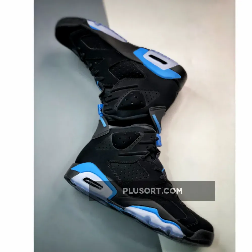 Air Jordan 6 ‘UNC’ Black/University Blue  384664-006