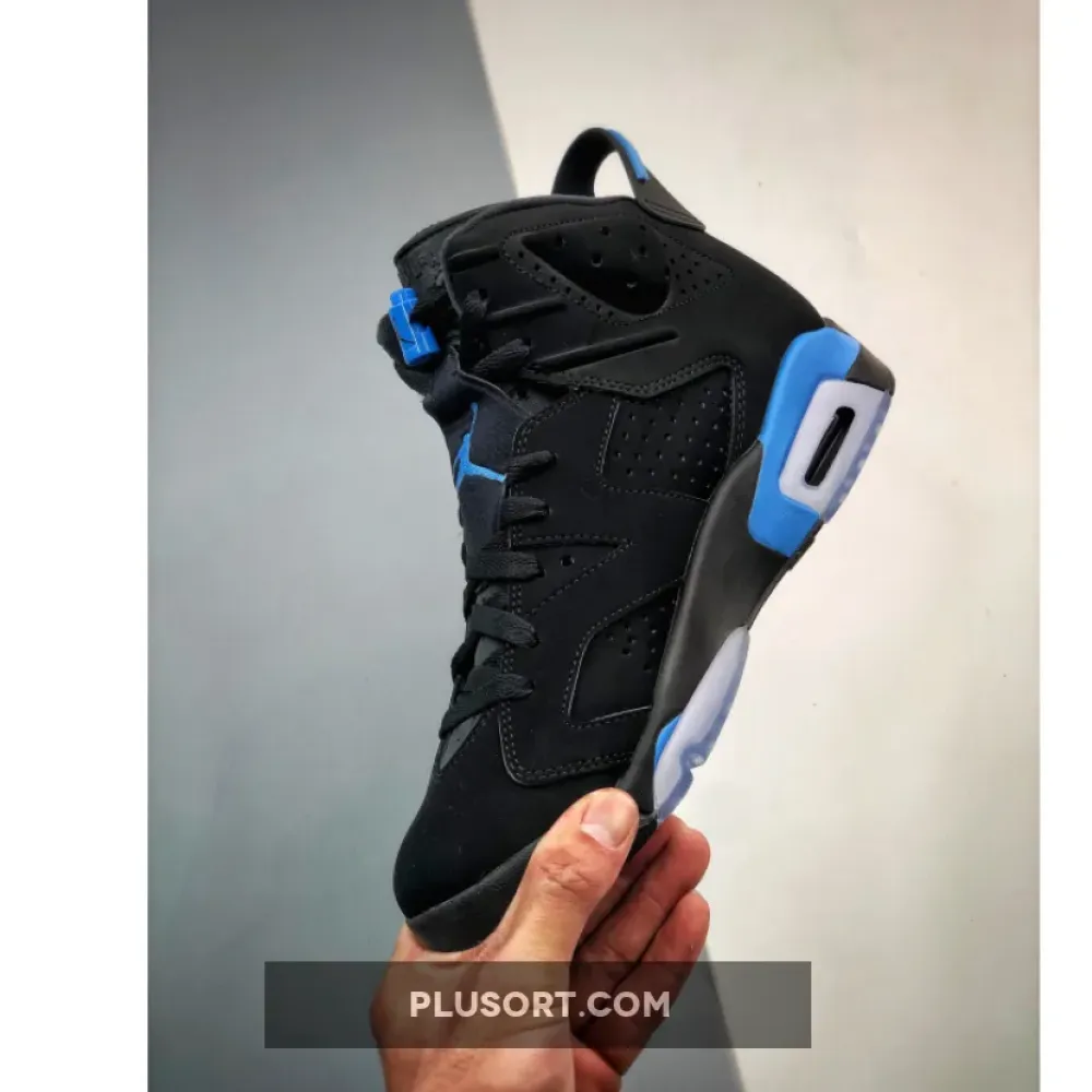 Air Jordan 6 ‘UNC’ Black/University Blue  384664-006