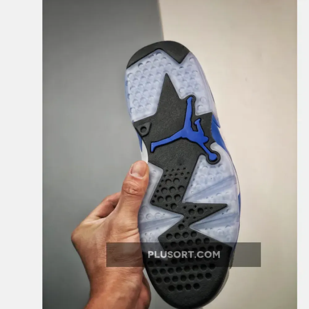 Air Jordan 6 Retro White/Sport Blue-Black  384664-107