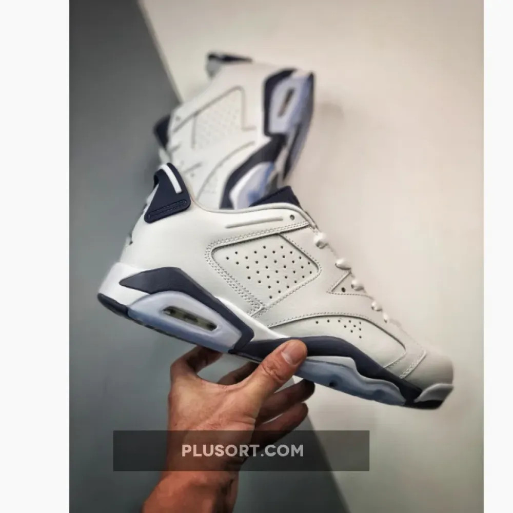 Air Jordan 6 Low White/Midnight Navy 1680452566