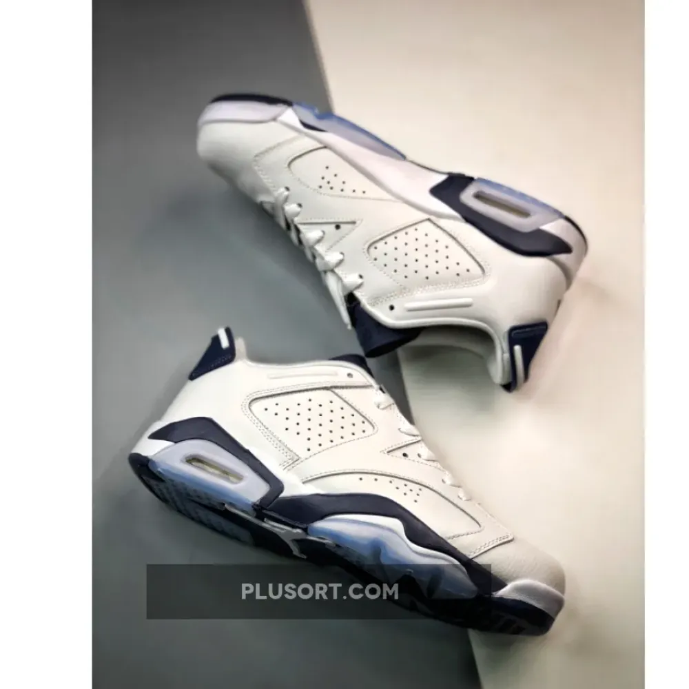 Air Jordan 6 Low White/Midnight Navy 1680452566