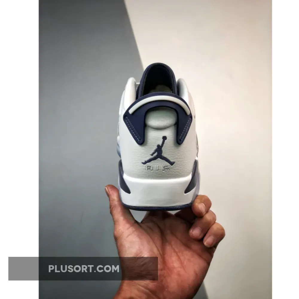 Air Jordan 6 Low White/Midnight Navy 1680452566