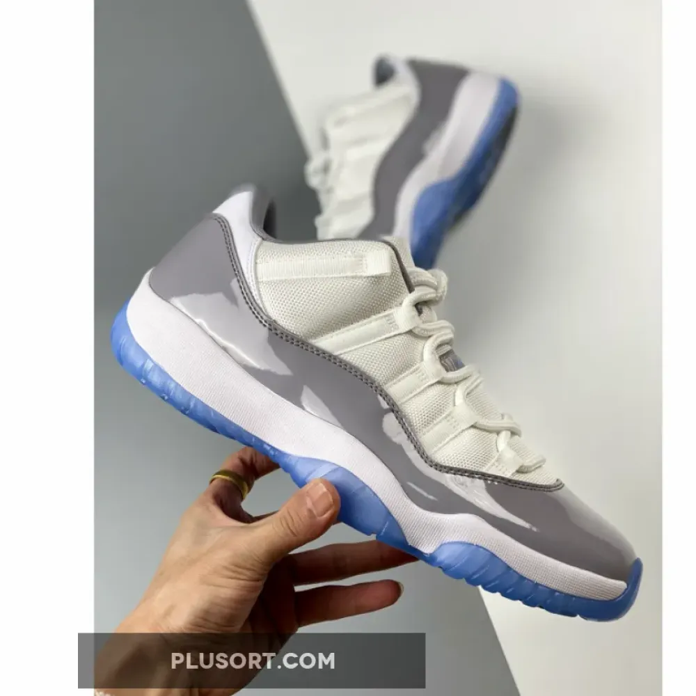 Air Jordan 11 Low White/University Blue/Cement Grey  AV2187-140