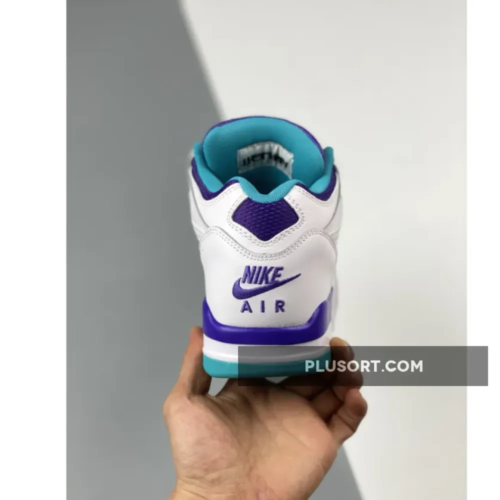 Nike Air Flight ’89 White/Dark Concord-Hyper Jade  306252-113