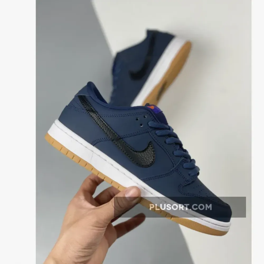 Nike SB Dunk Low Pro ISO Midnight Navy/White-Gum  CW7463-401