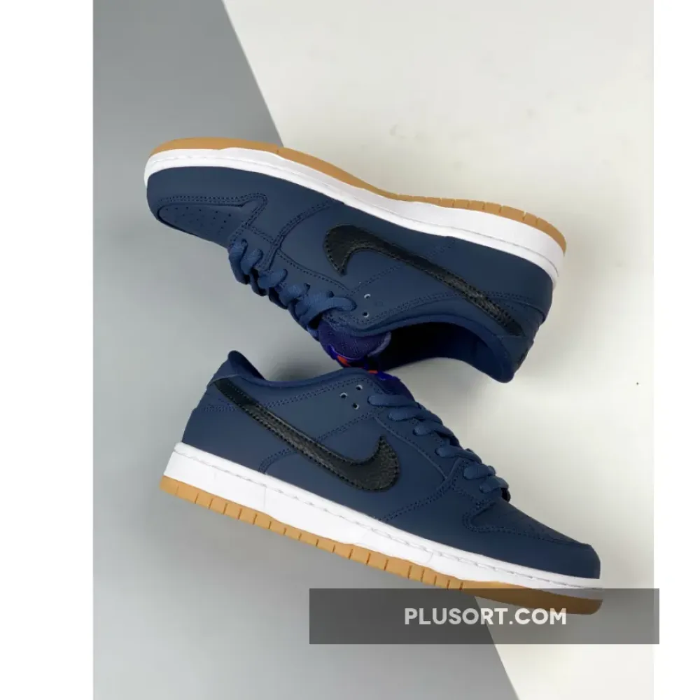 Nike SB Dunk Low Pro ISO Midnight Navy/White-Gum  CW7463-401