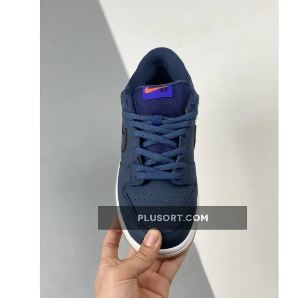 Nike SB Dunk Low Pro ISO Midnight Navy/White-Gum  CW7463-401