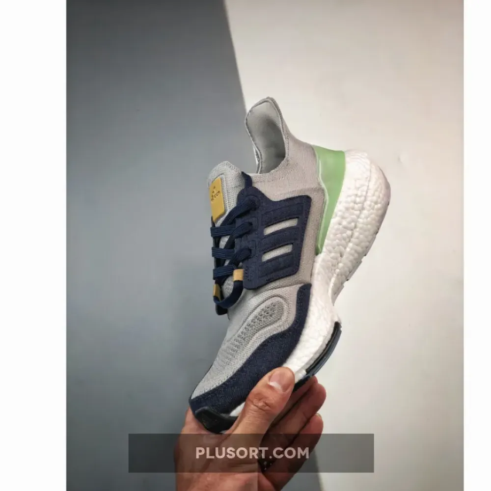 adidas Ultra Boost 22 Halo Silver Shadow Navy  GX9158