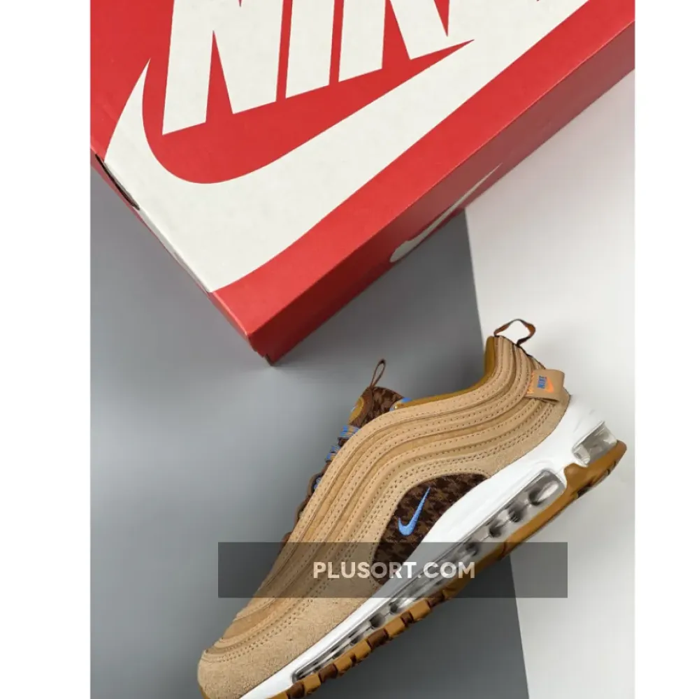 Nike Air Max 97 “Teddy Bear” Wheat/Celestine Blue-Flax-Gum  DZ5348-288