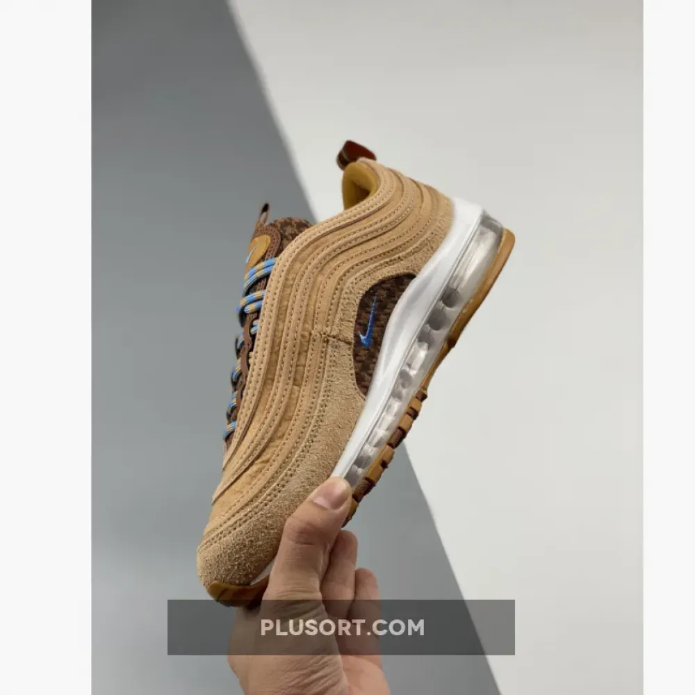 Nike Air Max 97 “Teddy Bear” Wheat/Celestine Blue-Flax-Gum  DZ5348-288