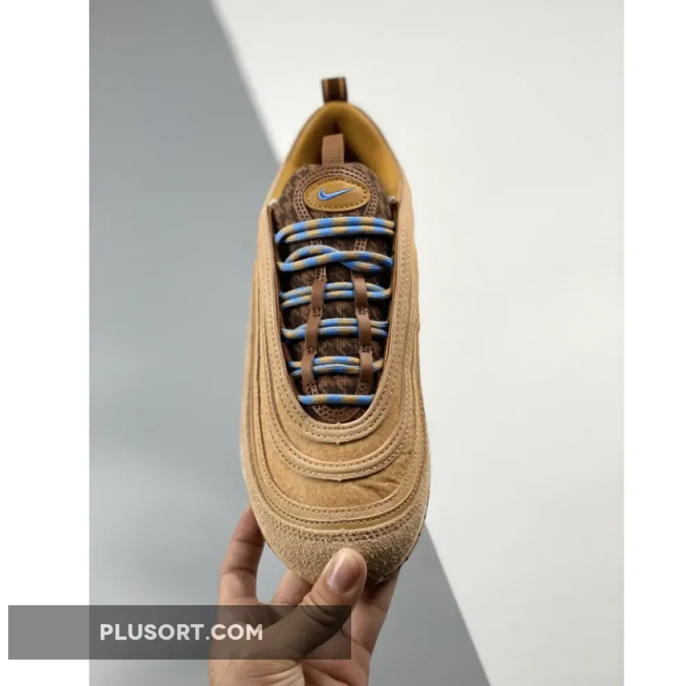 Nike Air Max 97 “Teddy Bear” Wheat/Celestine Blue-Flax-Gum  DZ5348-288