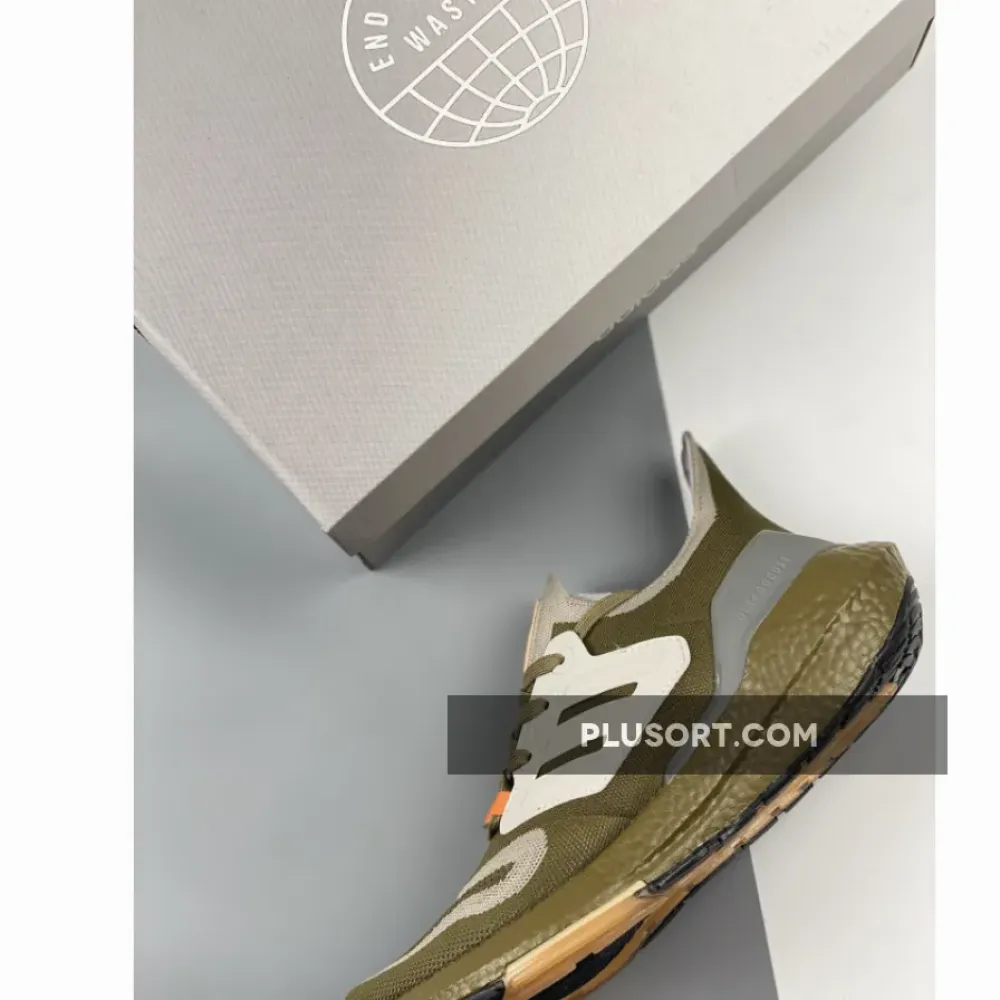 adidas Ultra Boost 22 Orbit Green Beam Orange  GX9140