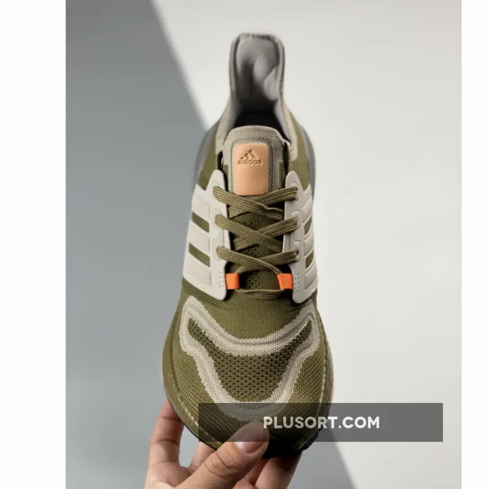 adidas Ultra Boost 22 Orbit Green Beam Orange  GX9140