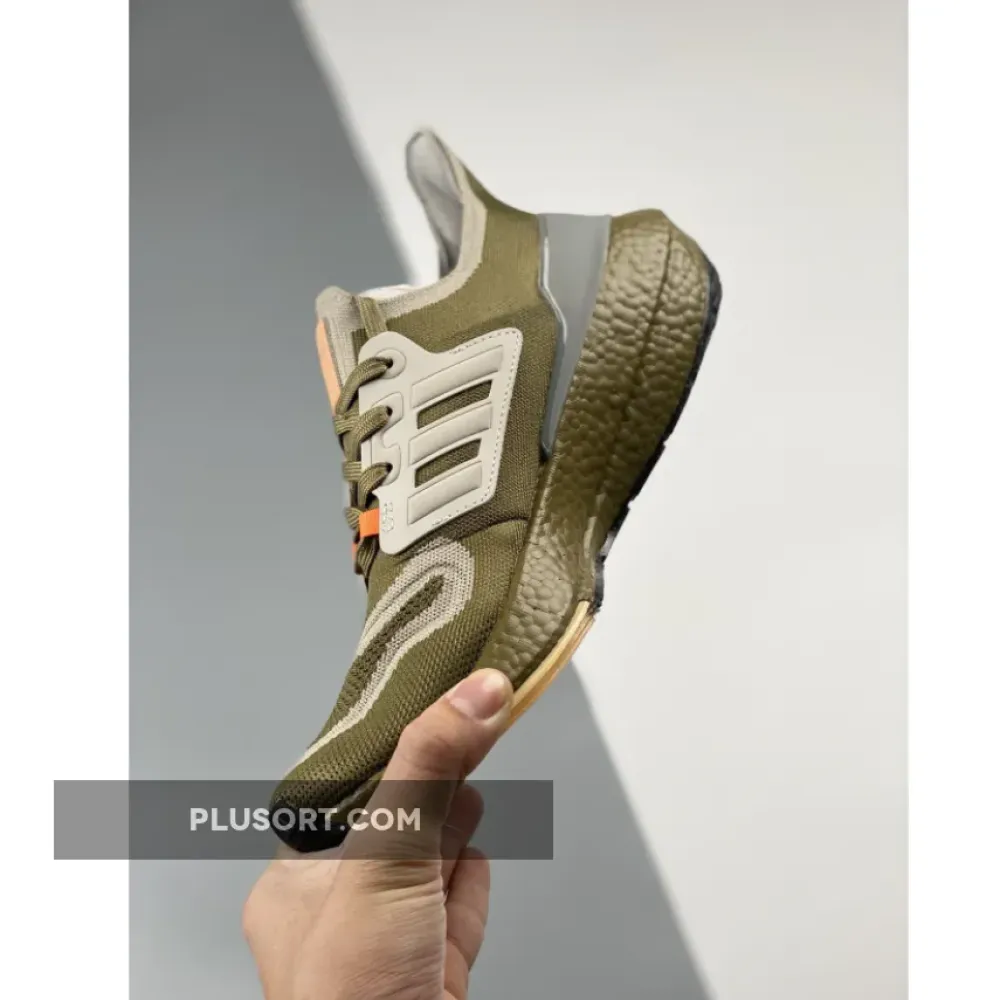 adidas Ultra Boost 22 Orbit Green Beam Orange  GX9140