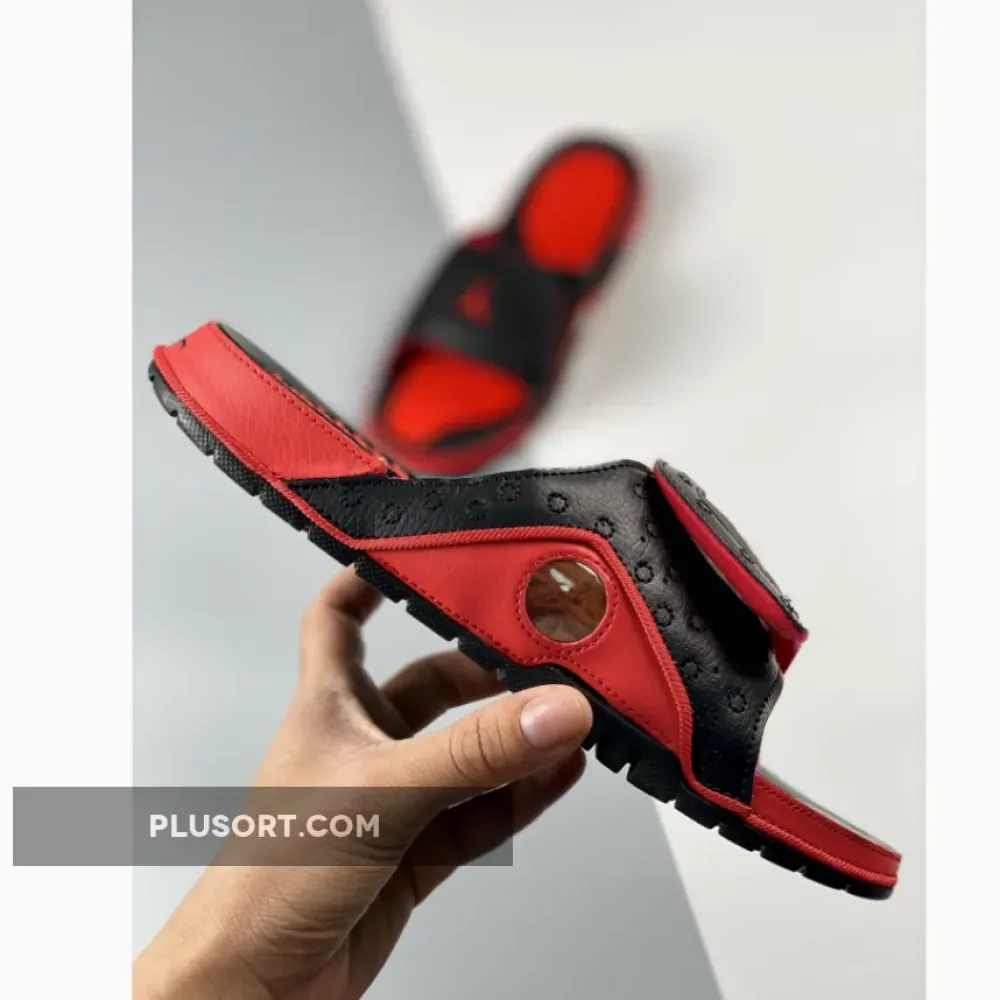 Jordan Hydro 13 Slide ‘Bred’ Black Red  684915-001