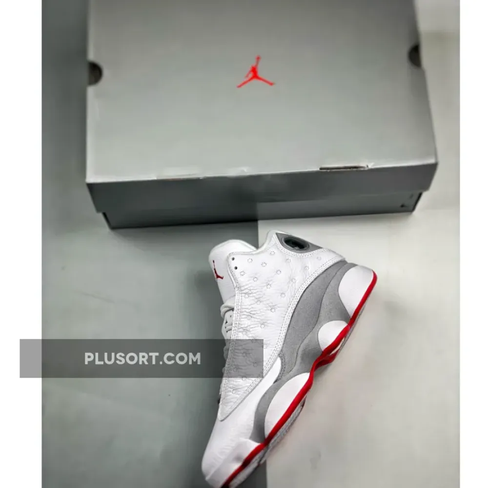 Air Jordan 13 White/True Red-Wolf Grey  414571-160