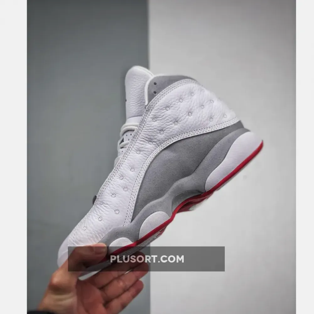 Air Jordan 13 White/True Red-Wolf Grey  414571-160
